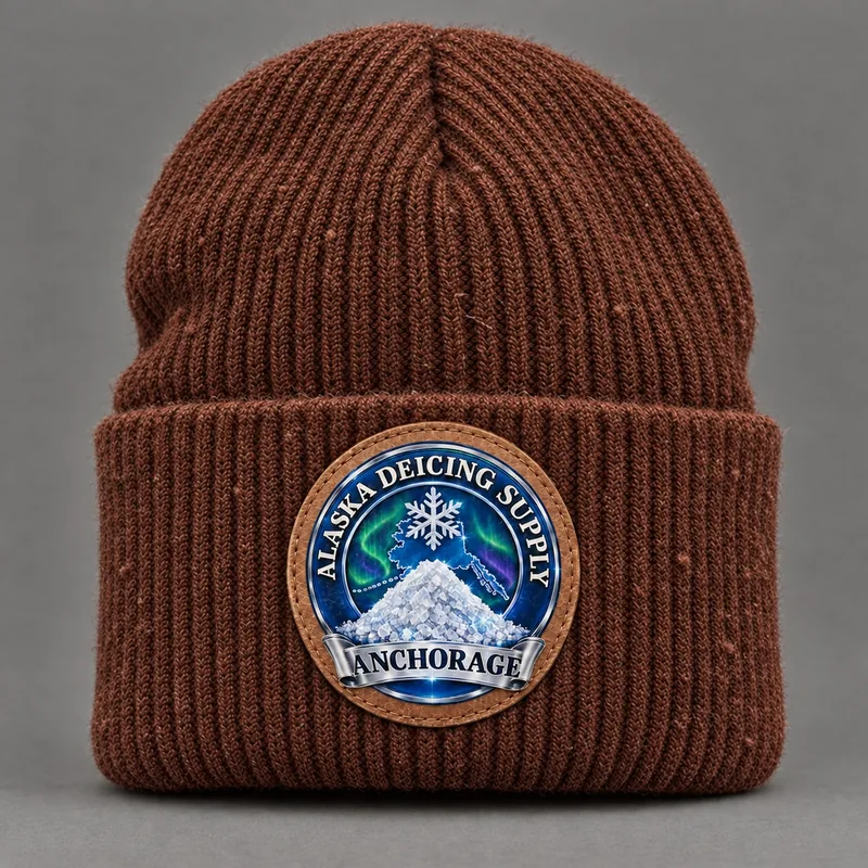 Alaska Deicing Supply beanie with state badge